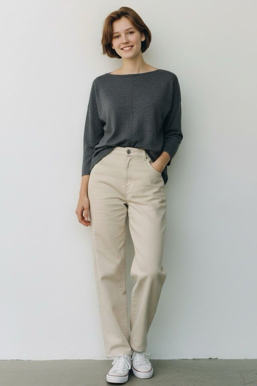 J Jill Women’s Merino Wool Washable 3/4 Sleeve Sweater Size XS